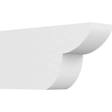 Ekena Millwork Standard Crestline Architectural Grade PVC Rafter Tail, 3"W X 6"H X 12"L RFTP03X06X12CRE